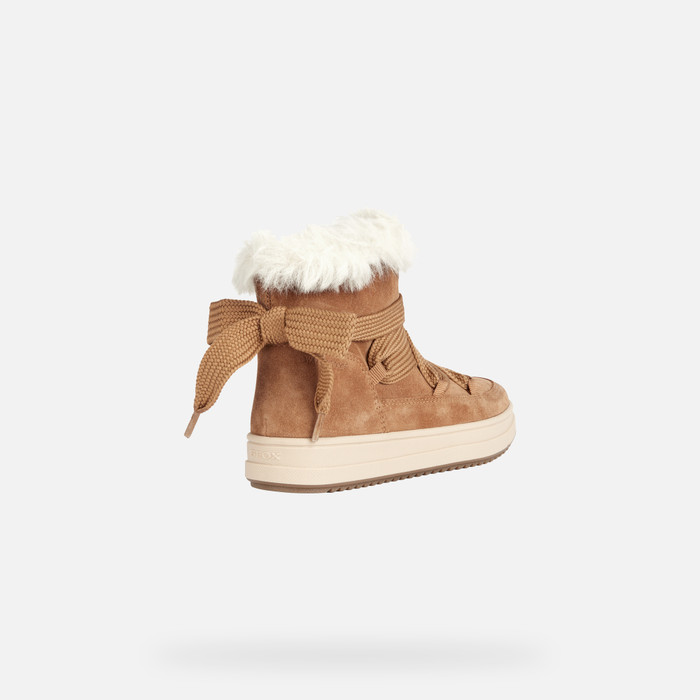 Geox Meisjes J Rebecca Girl B Sneakers - Ademend & Comfortabel Met Disney Minnie Design