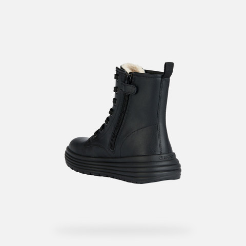 combat boots PHAOLAE GIRL Black - image number 3 | GEOX
