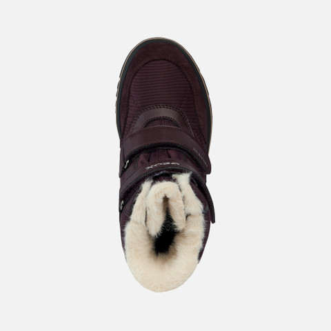 waterproof boots ADELHIDE ABX GIRL Dark Burgundy - image number 5 | GEOX
