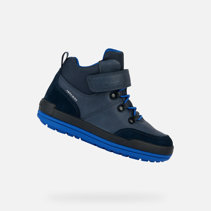 Chaussures imperméables CHARZ ABX GARÇON Bleu marine/Bleu roi | GEOX