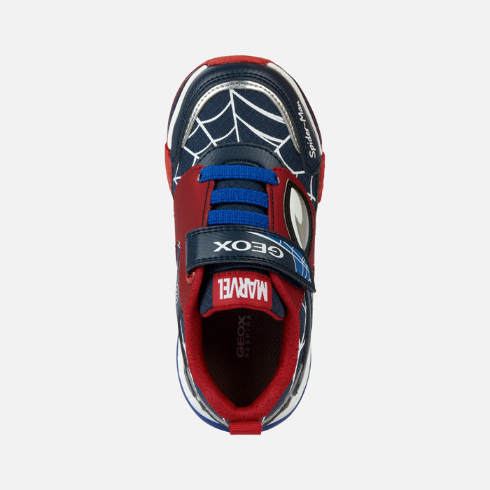 Geox MARVEL SPIDERMAN BAYONYC - Sneakers - navy/royal/mörkblå 