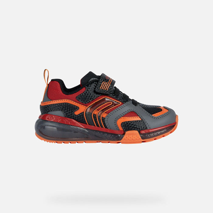Shoes with lights BAYONYC BOY Black/Red | GEOX
