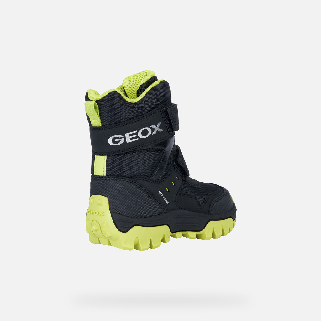 GEOX Shoes Himalaya Abx Boy Black lime Size 35