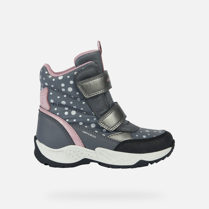 | B Waterproof AB: Boots Girl grey Geox® SENTIERO Junior Geox®