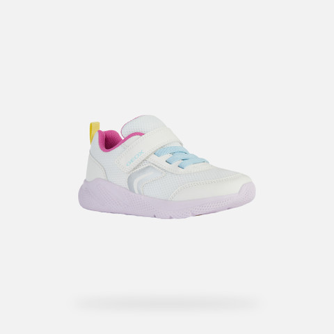 Geox® SPRINTYE: Kids's white Low Top Sneakers | Geox® ESSENTIALS