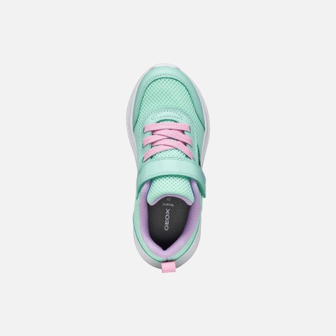 Canvas sneakers SPRINTYE JUNIOR Sea Green/Pink - image number 5 | GEOX