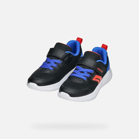 Low top sneakers SPRINTYE JUNIOR Black/Royal - image number 7 | GEOX