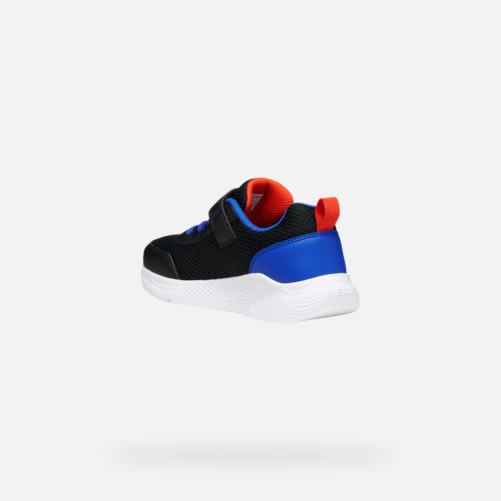 Low top sneakers SPRINTYE JUNIOR Black/Royal - image number 3 | GEOX