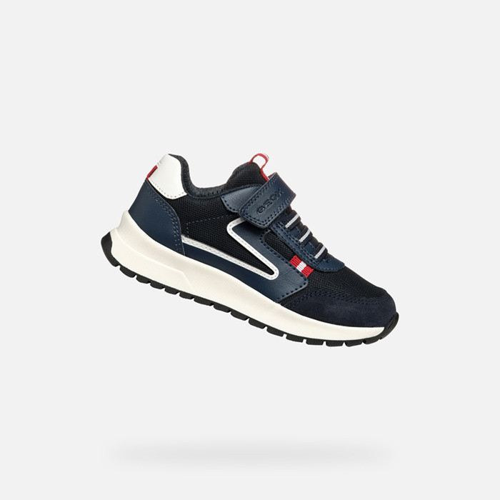 Low top sneakers BRIEZEE BOY Navy/Dark Red | GEOX