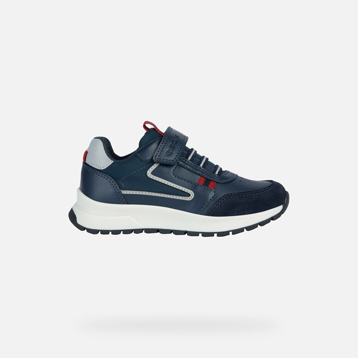 Low top sneakers BRIEZEE BOY Navy/Dark Red | GEOX