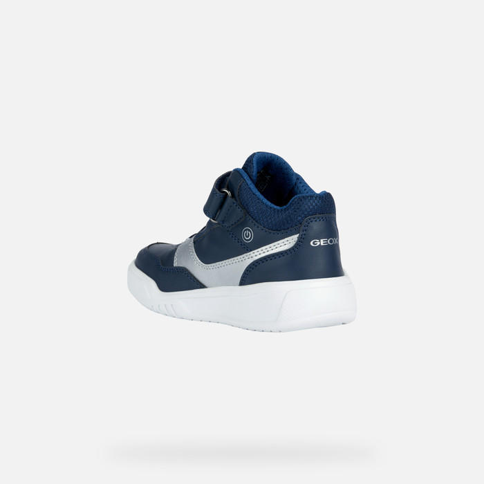 Geox® ILLUMINUS B: Shoes With Lights navy blue Kids | Geox®