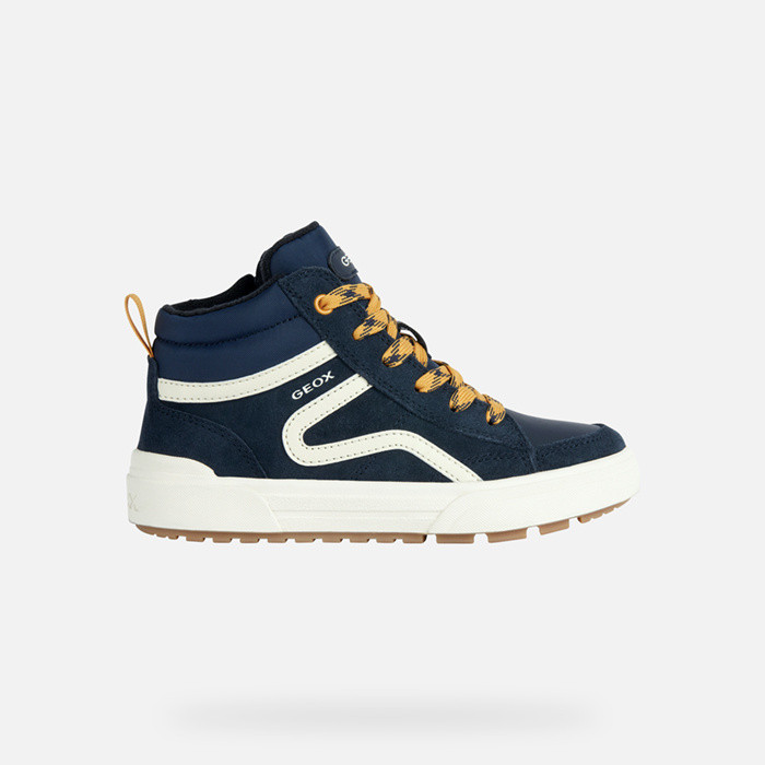 High top sneakers WEEMBLE BOY Navy/Yellow | GEOX