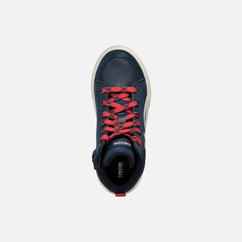 High Top Sneakers WEEMBLE BOY Navy/Red - image number 5 | GEOX
