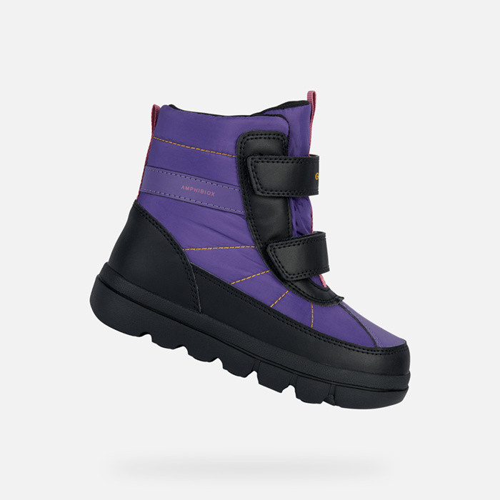 Chaussures imperméables WILLABOOM ABX JUNIOR Violet/Noir | GEOX