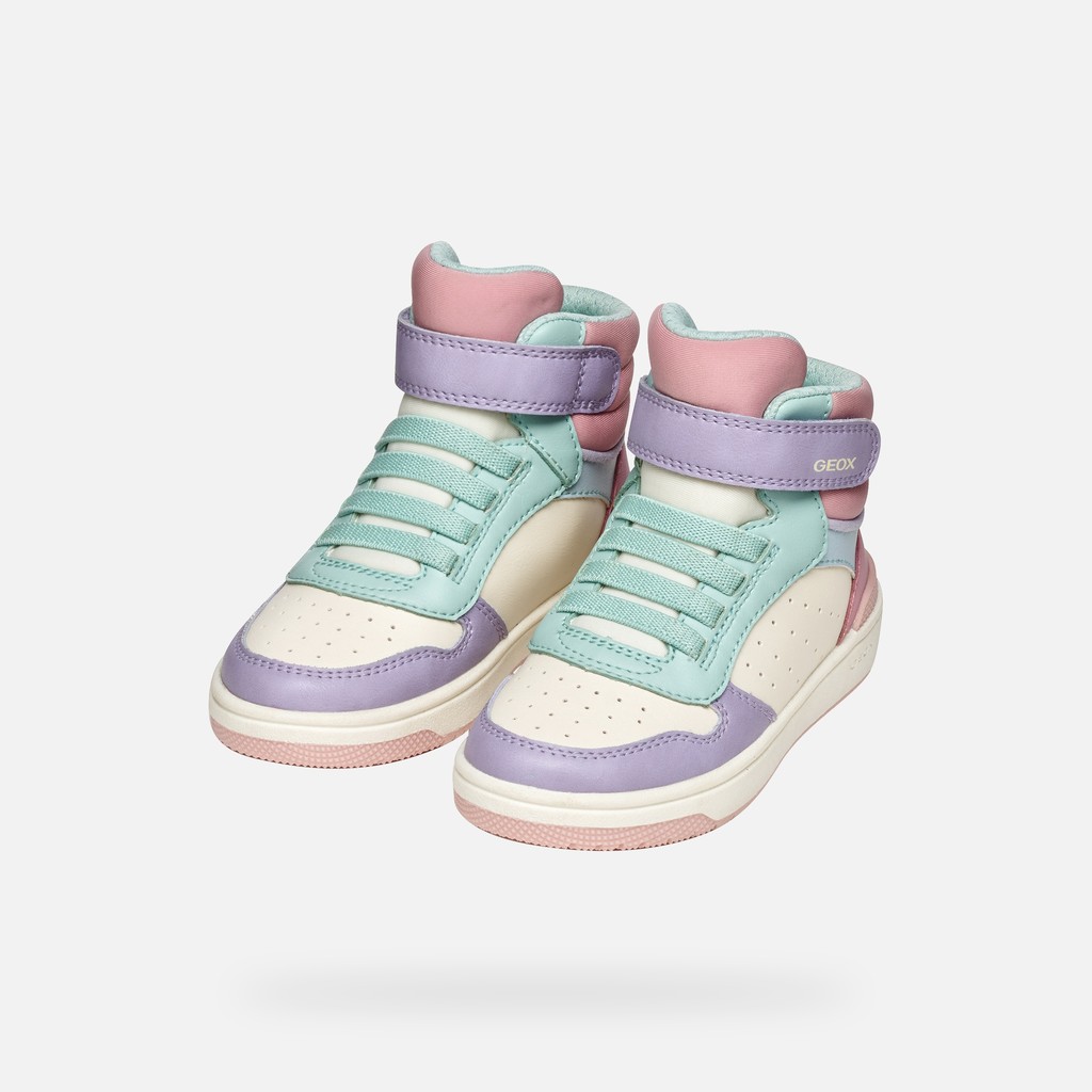 High top sneakers WASHIBA JUNIOR Light Pink - image number 7 | GEOX