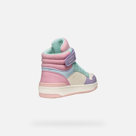 High top sneakers WASHIBA JUNIOR Light Pink - image number 4 | GEOX