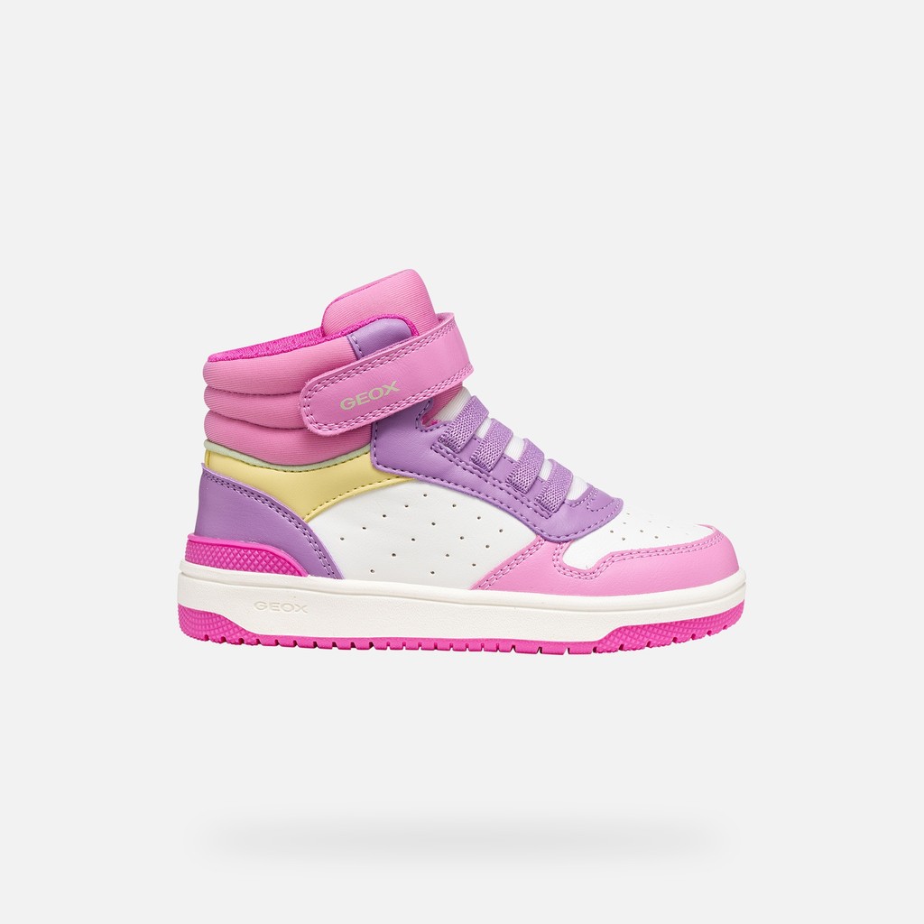 Sneakers alte WASHIBA JUNIOR Rosa scuro/Multicolore - image number 1 | GEOX