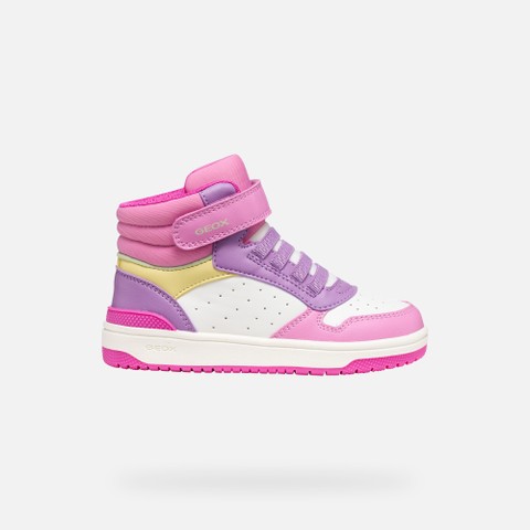 Sneakers alte WASHIBA JUNIOR Rosa scuro/Multicolore - image number 1 | GEOX