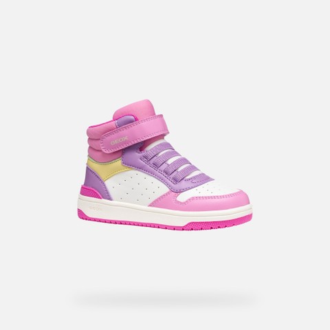 Sneakers alte WASHIBA JUNIOR Rosa scuro/Multicolore - image number 2 | GEOX