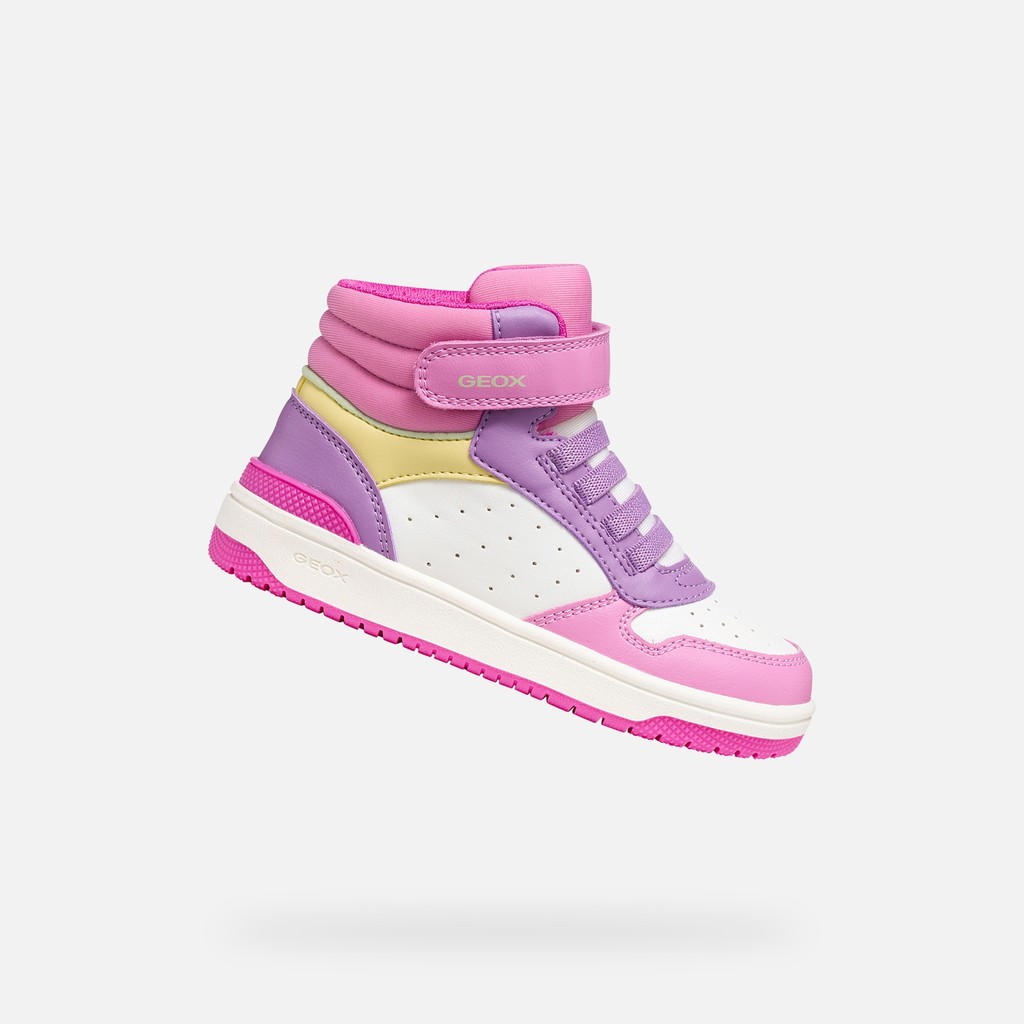 Sneakers alte WASHIBA JUNIOR Rosa scuro/Multicolore - image number 0 | GEOX