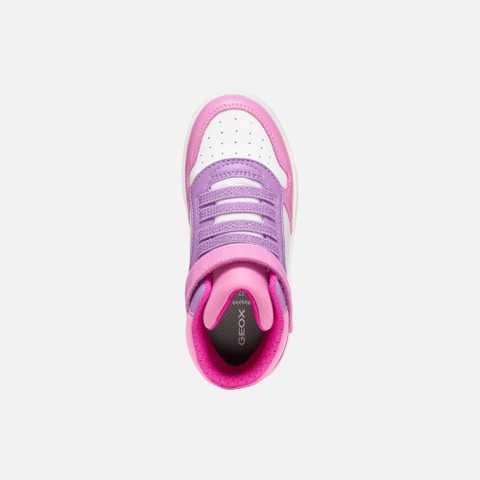 Sneakers alte WASHIBA JUNIOR Rosa scuro/Multicolore - image number 5 | GEOX