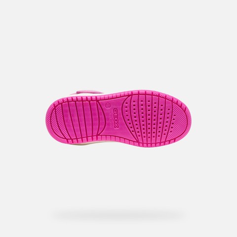 Sneakers alte WASHIBA JUNIOR Rosa scuro/Multicolore - image number 6 | GEOX