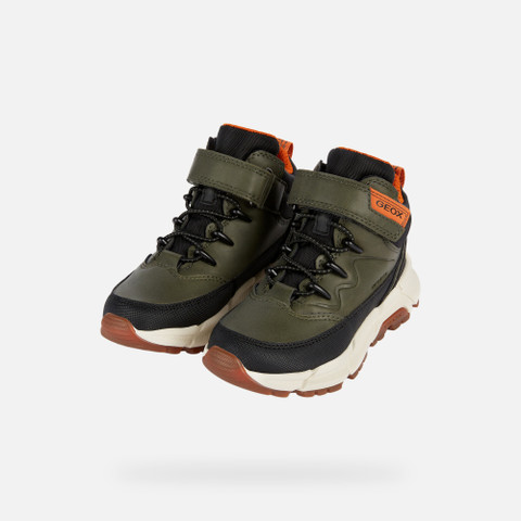 Mid calf boots FLEXYPER PLUS ABX BOY Military/Orange - image number 7 | GEOX