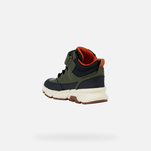 Mid calf boots FLEXYPER PLUS ABX BOY Military/Orange - image number 3 | GEOX