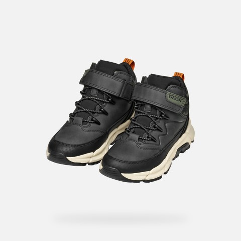 Bottillons FLEXYPER PLUS ABX GARÇON Noir/Vert militaire - image number 7 | GEOX