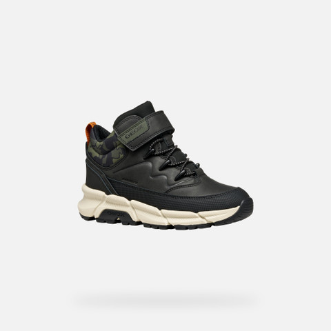 Mid calf boots FLEXYPER PLUS ABX BOY Black/Military - image number 2 | GEOX