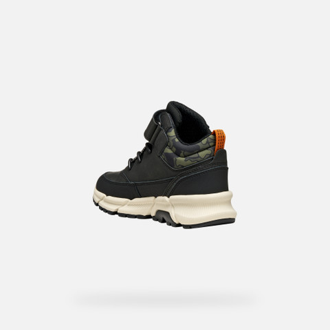 Mid calf boots FLEXYPER PLUS ABX BOY Black/Military - image number 3 | GEOX