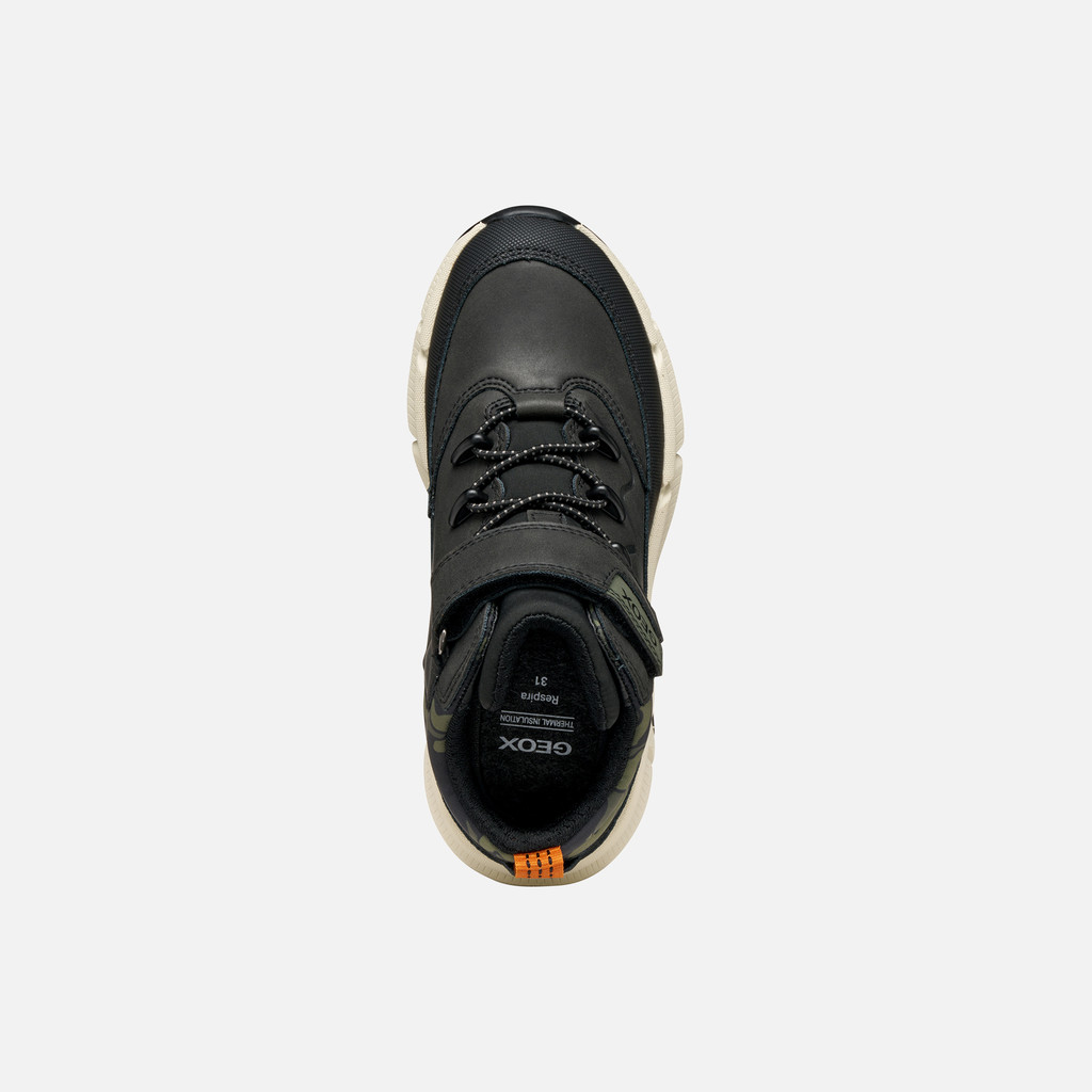 Mid calf boots FLEXYPER PLUS ABX BOY Black/Military - image number 5 | GEOX