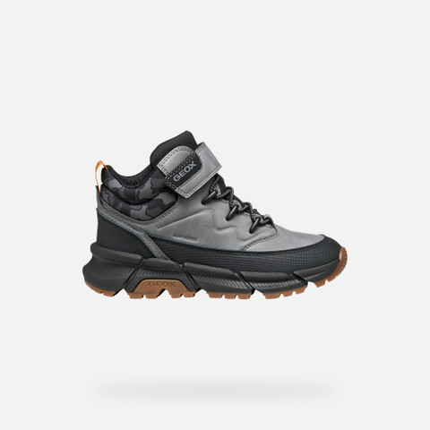 Mid calf boots FLEXYPER PLUS ABX BOY Grey/Black - image number 1 | GEOX