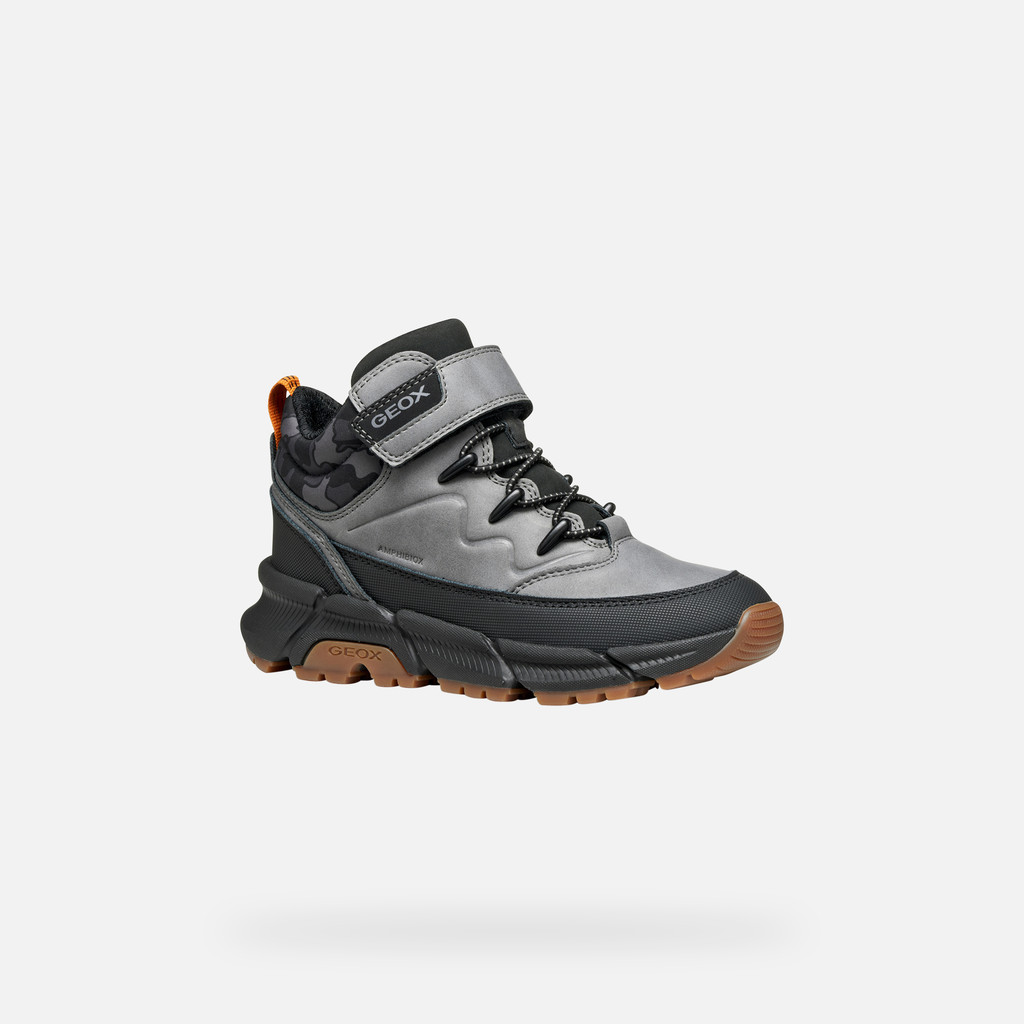 Mid calf boots FLEXYPER PLUS ABX BOY Grey/Black - image number 2 | GEOX