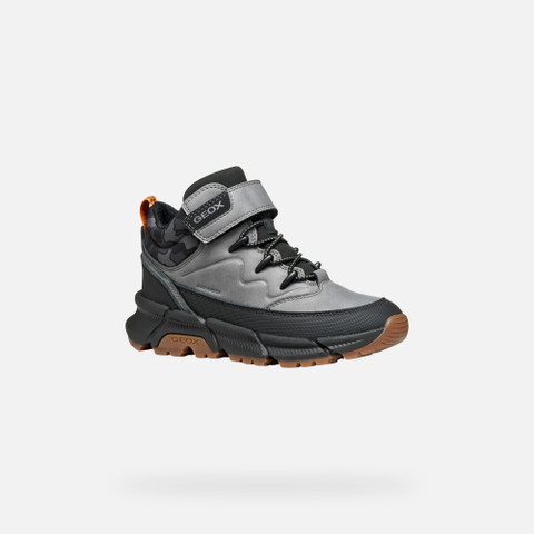 Mid calf boots FLEXYPER PLUS ABX BOY Grey/Black - image number 2 | GEOX