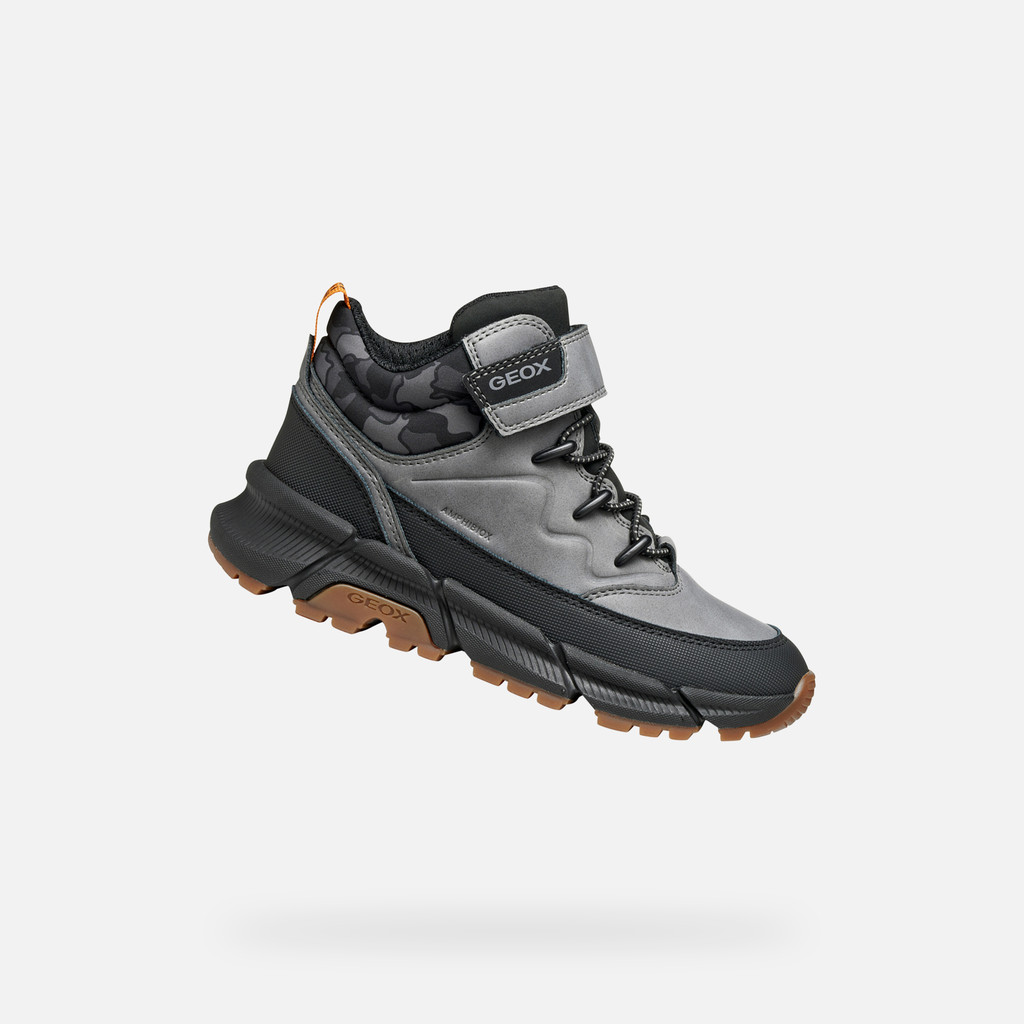 Mid calf boots FLEXYPER PLUS ABX BOY Grey/Black - image number 0 | GEOX