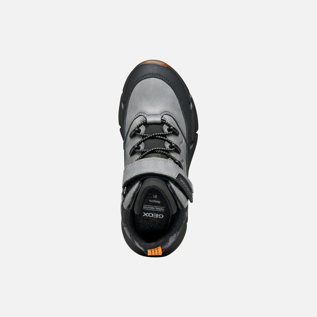 Mid calf boots FLEXYPER PLUS ABX BOY Grey/Black - image number 5 | GEOX