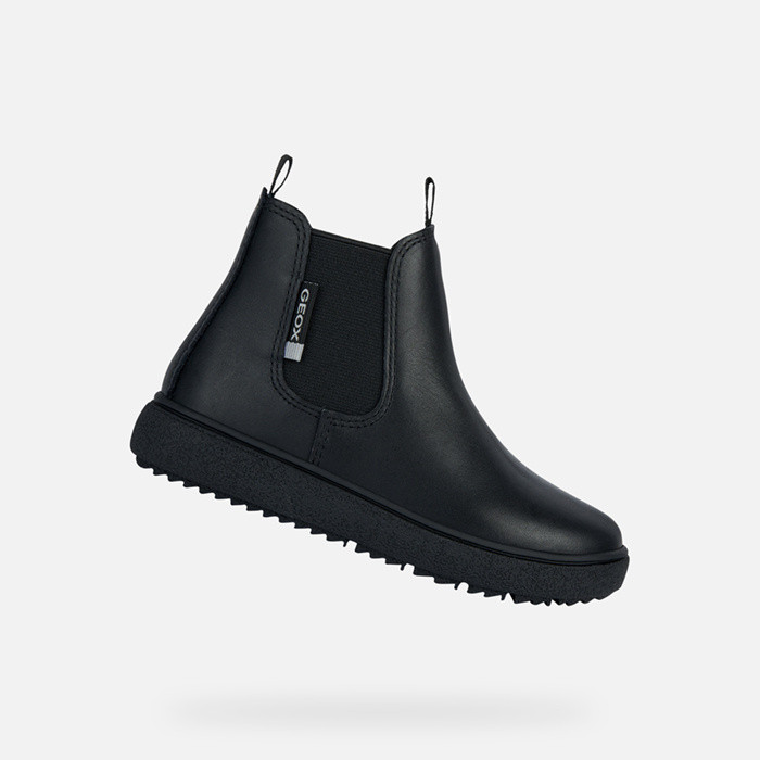 Leather ankle boots THELEVEN BOY Black | GEOX