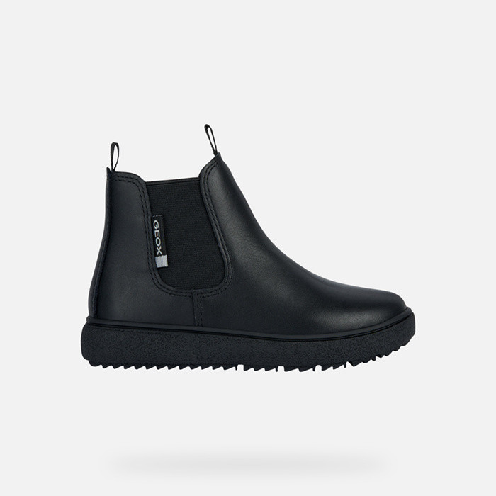 Leather ankle boots THELEVEN BOY Black | GEOX