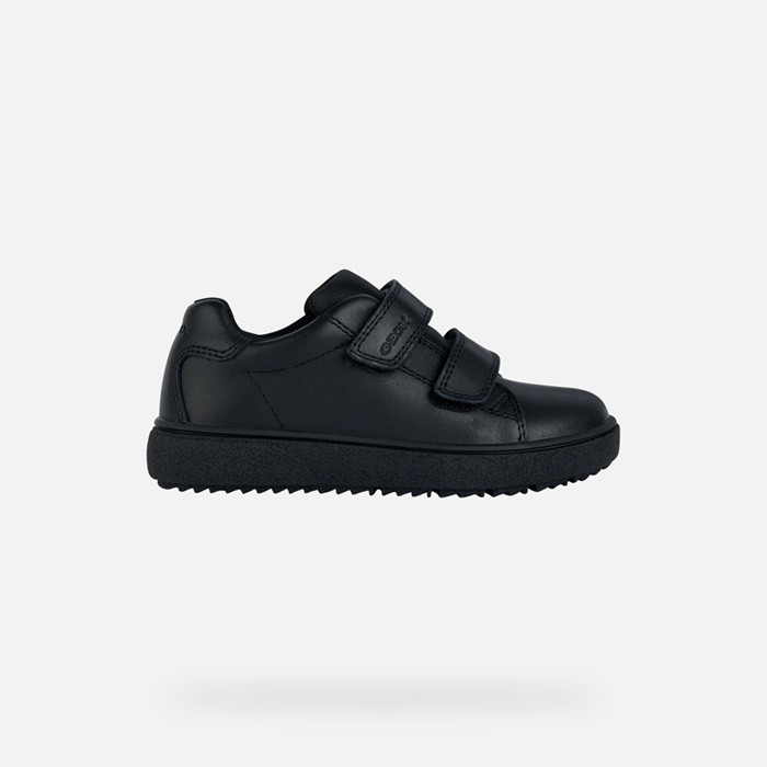 Sneakers with straps THELEVEN JUNIOR Black | GEOX