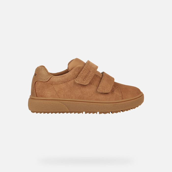 Sneakers with straps THELEVEN BOY Caramel | GEOX