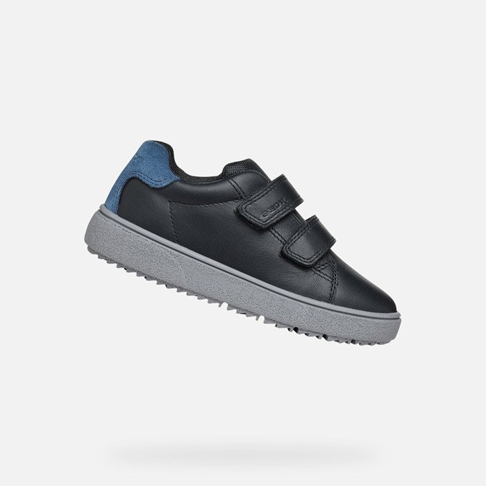 Sneakers with straps THELEVEN BOY Black/Avio | GEOX