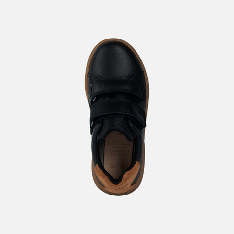 velcro shoes THELEVEN BOY Black/Cognac - image number 5 | GEOX