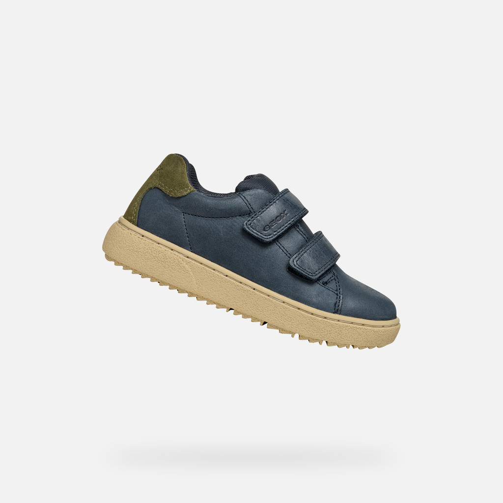 Geox THELEVEN BOY Navy Low Top Sneakers Geox