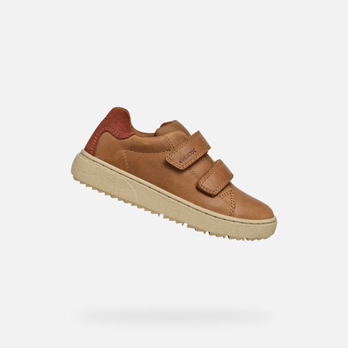Sneakers basse THELEVEN BAMBINO Cognac | GEOX