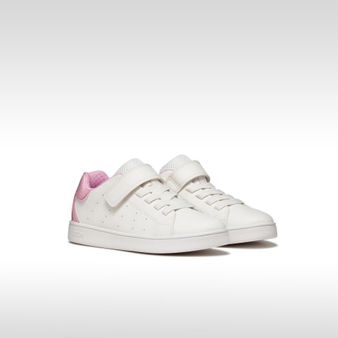 Baskets basse ECLYPER FILLE Blanc/Rose - image number 1 | GEOX