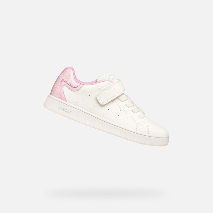 Niedrige Sneakers ECLYPER MÄDCHEN Weiß/Rosa | GEOX