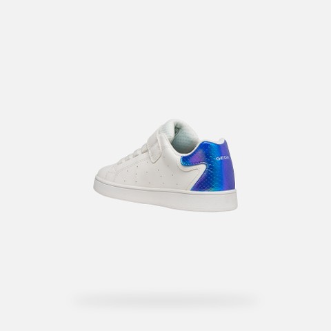 Low top sneakers ECLYPER GIRL White/Bluette - image number 3 | GEOX