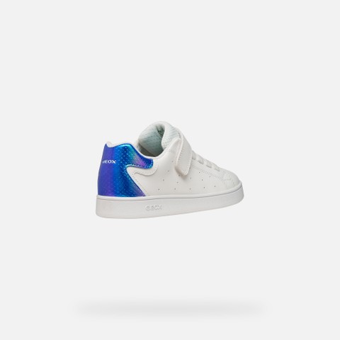 Low top sneakers ECLYPER GIRL White/Bluette - image number 4 | GEOX