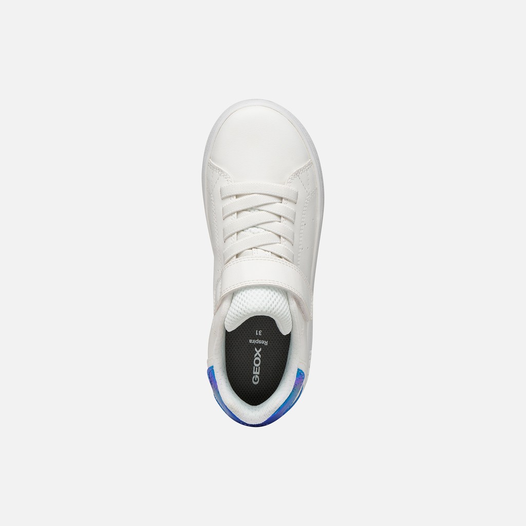 Low top sneakers ECLYPER GIRL White/Bluette - image number 5 | GEOX